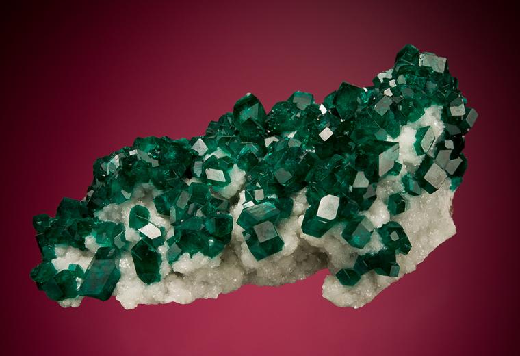 DIOPTASE on MINRECORDITE